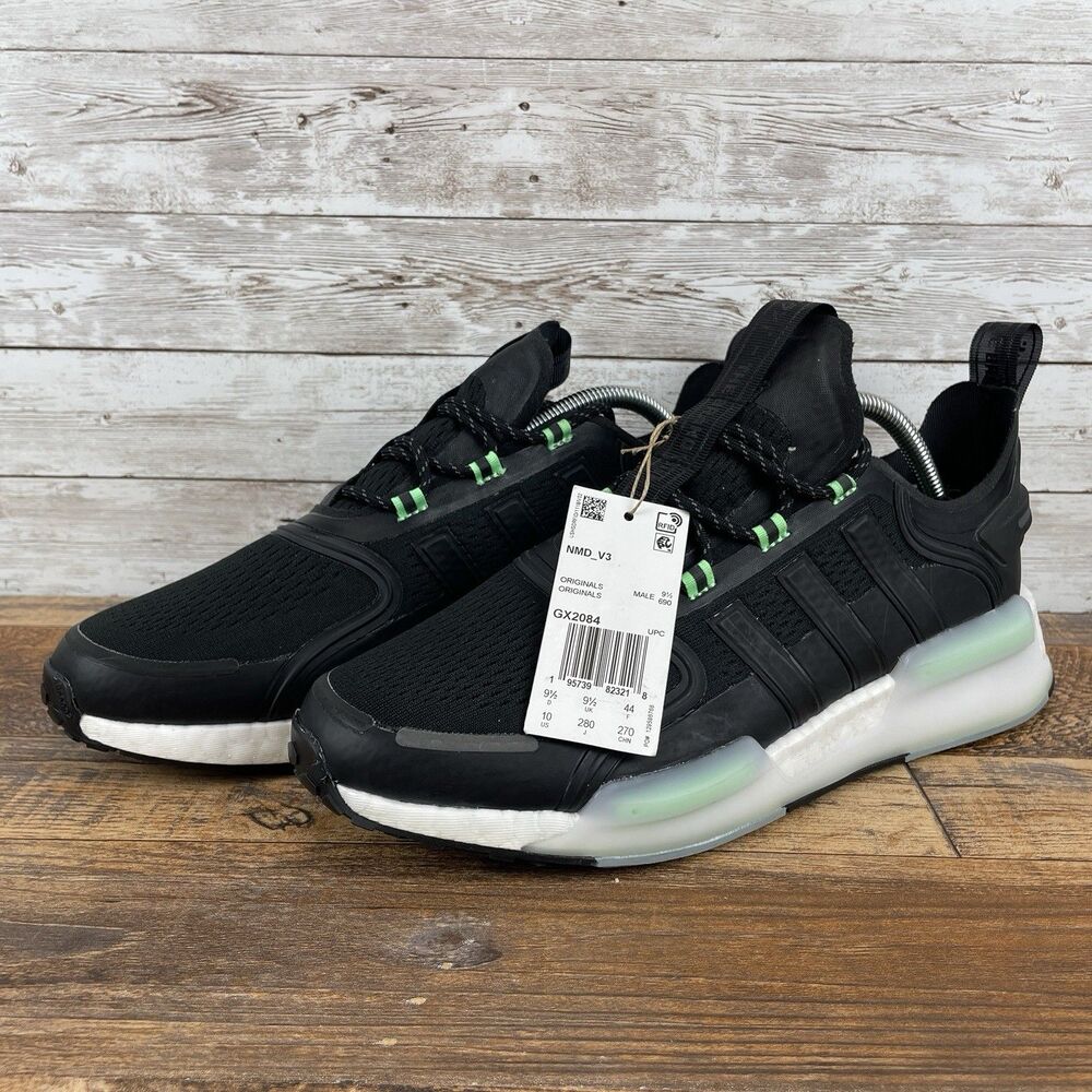Adidas NMD_V3 Men's Running Shoes Size 10 Black GX2084, Brand New, No Box